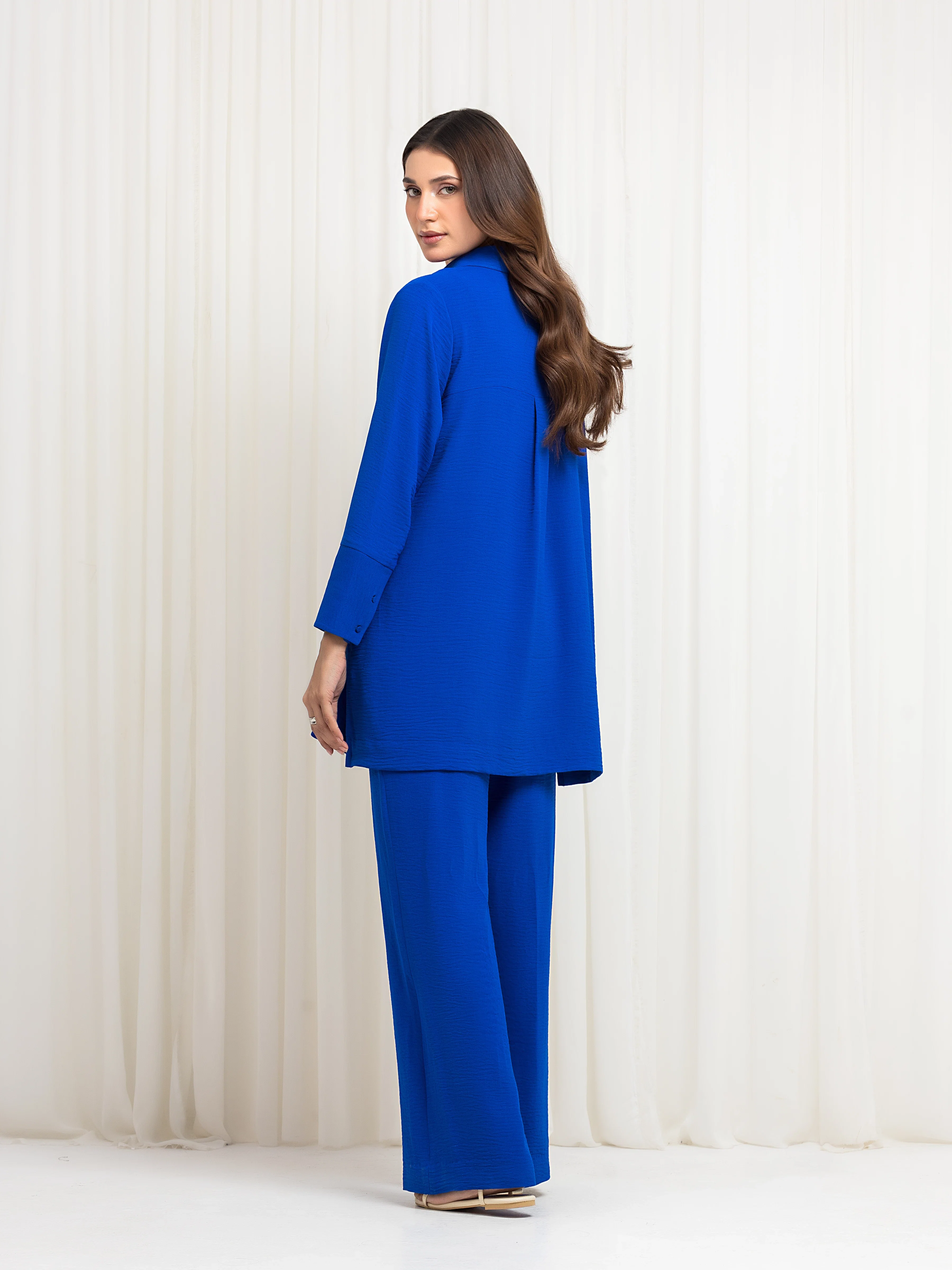 Pret Solid Crepe Polyester Co-Ord Set - EWTKS6-86115ST - Image 6