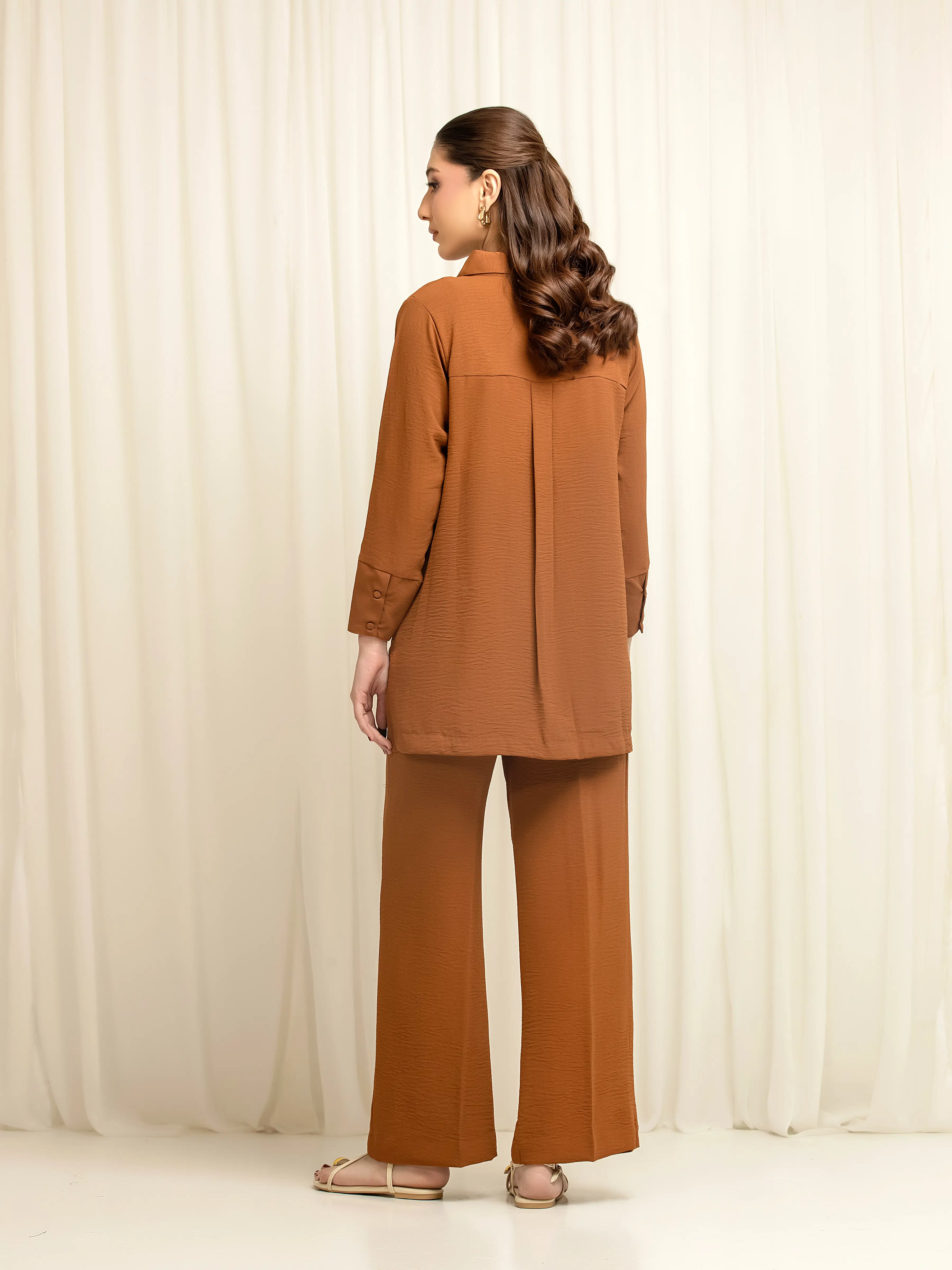 Pret Solid Crepe Polyester Co-Ord Set - EWTKS6-86117ST - Image 6