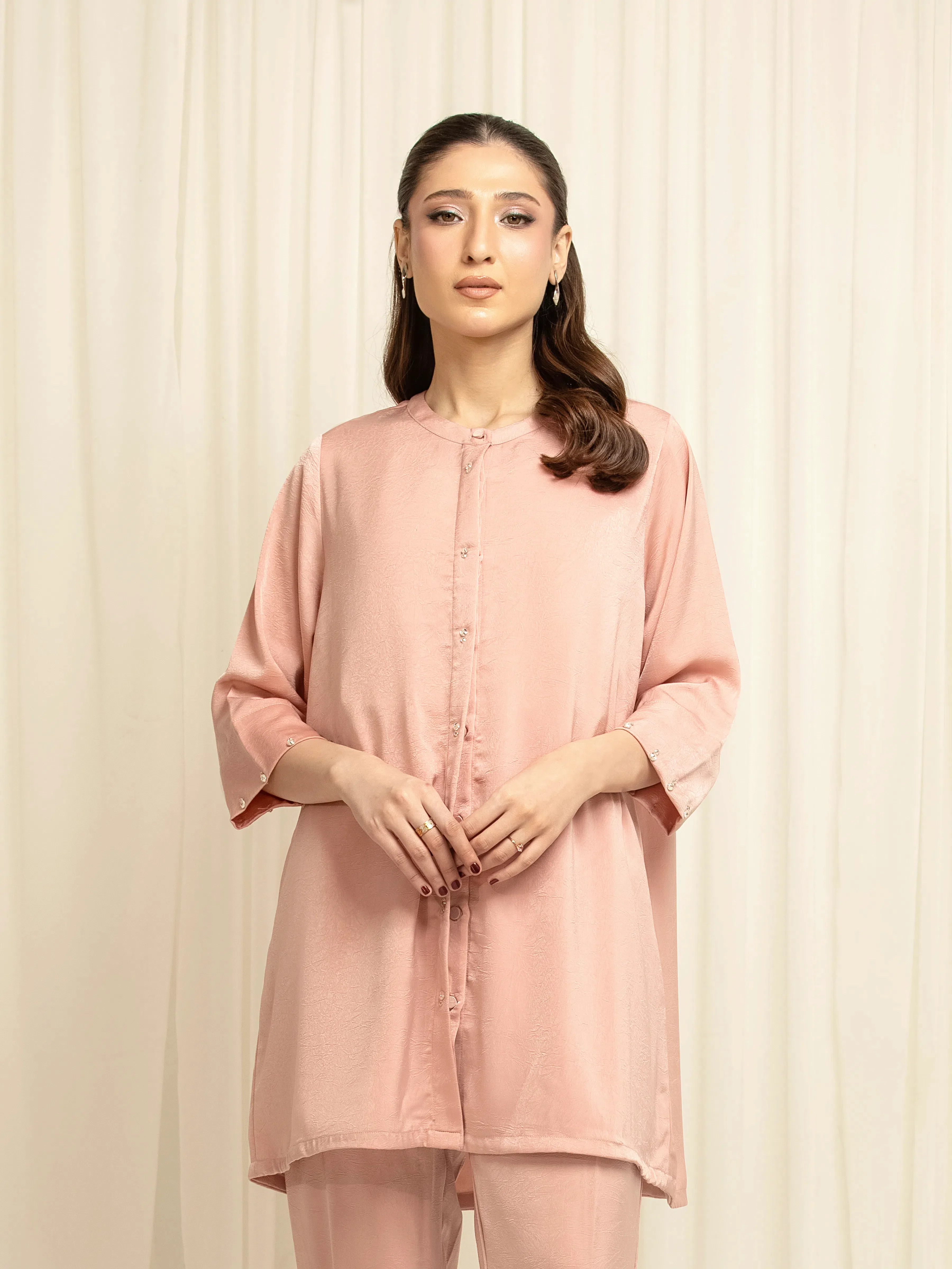 Pret Solid Polyester Co-Ord Set - EWTKS6-86092ST - Image 2