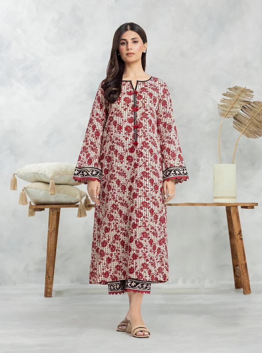 Unstitched Printed Cambric Shirt - EWU24A2-28512S