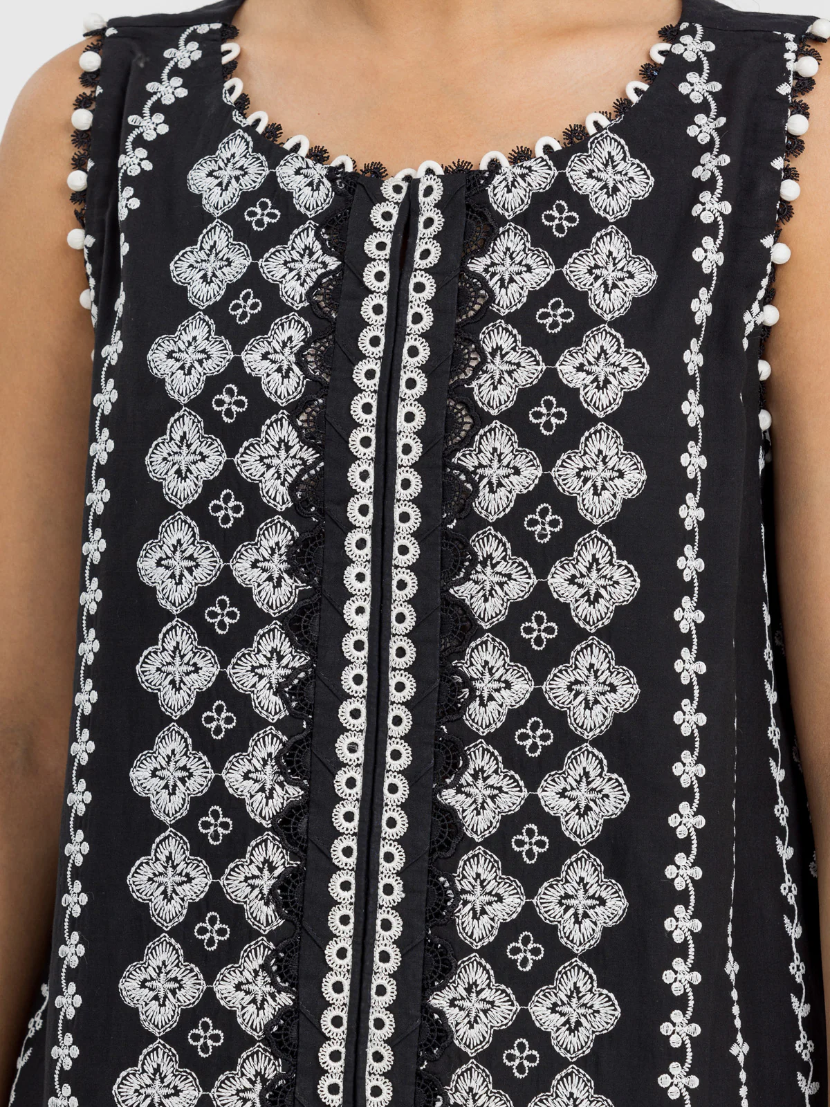 Unstitched Embroidered Cambric Shirt Trouser - EWU24V2-30135ST - Image 2