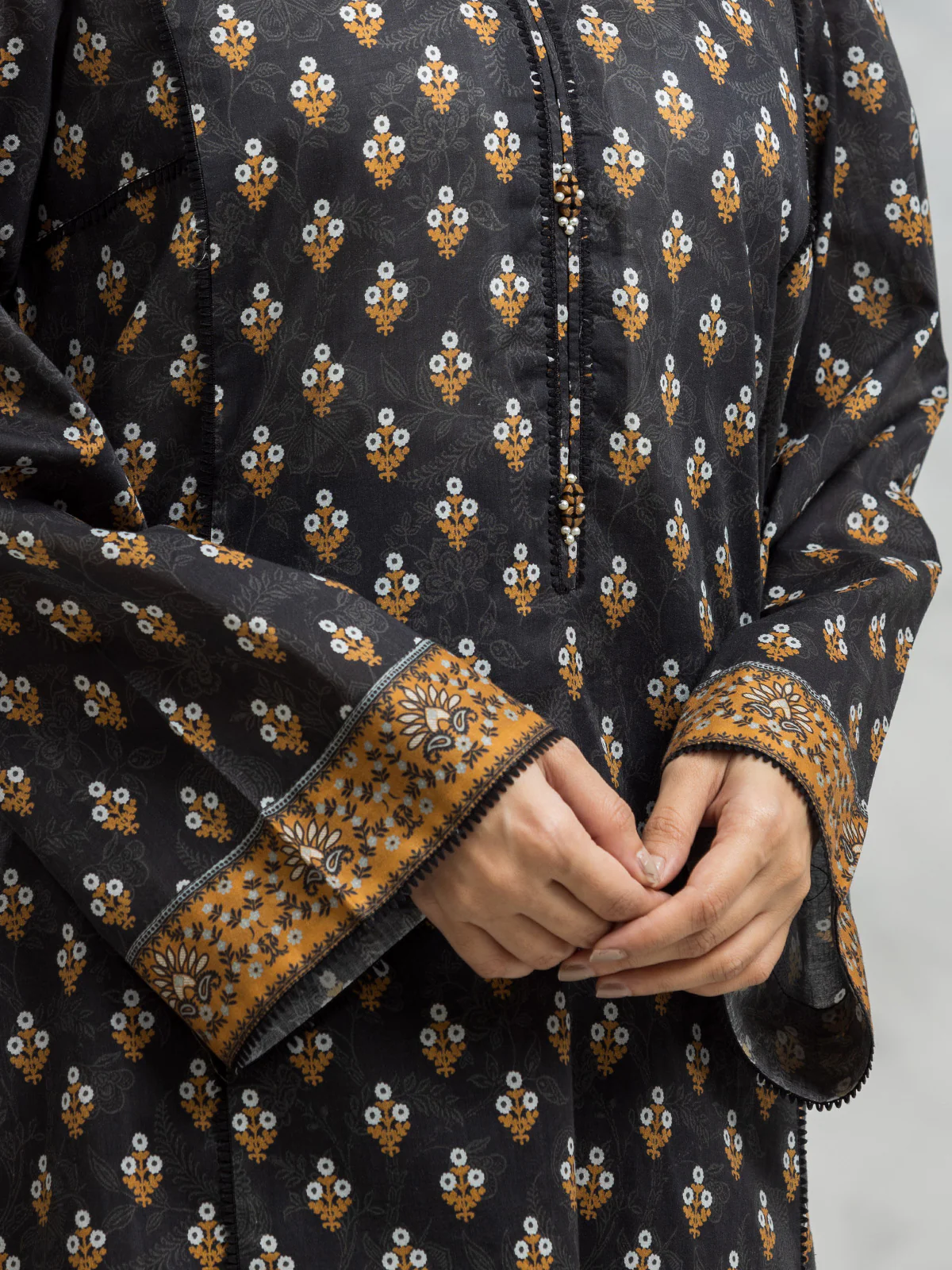 Unstitched Printed Lawn Shirt Trouser - EWU24A1-29482ST - Image 2