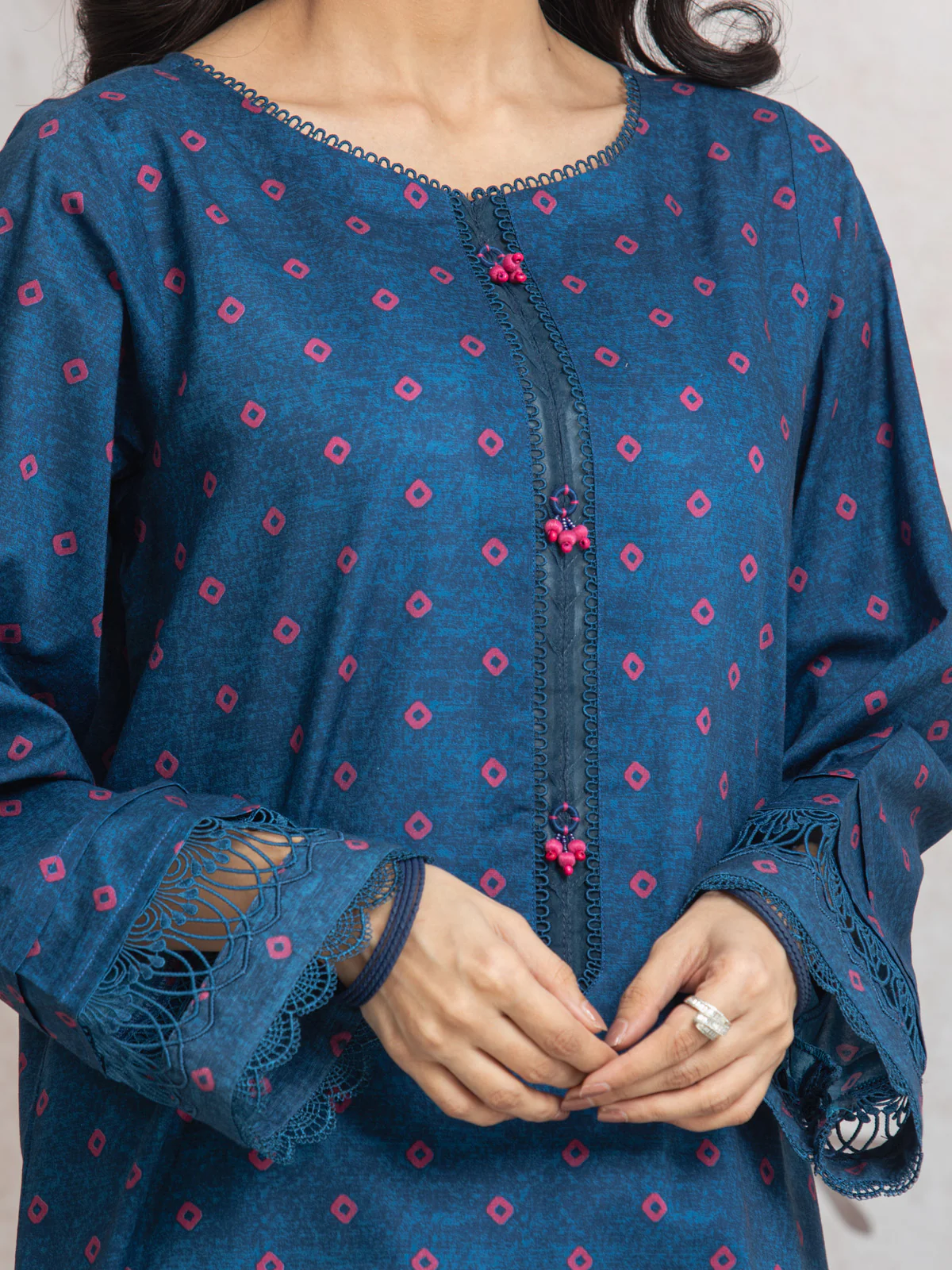 Unstitched Printed Cambric Shirt - EWU24M2-005S - Image 3