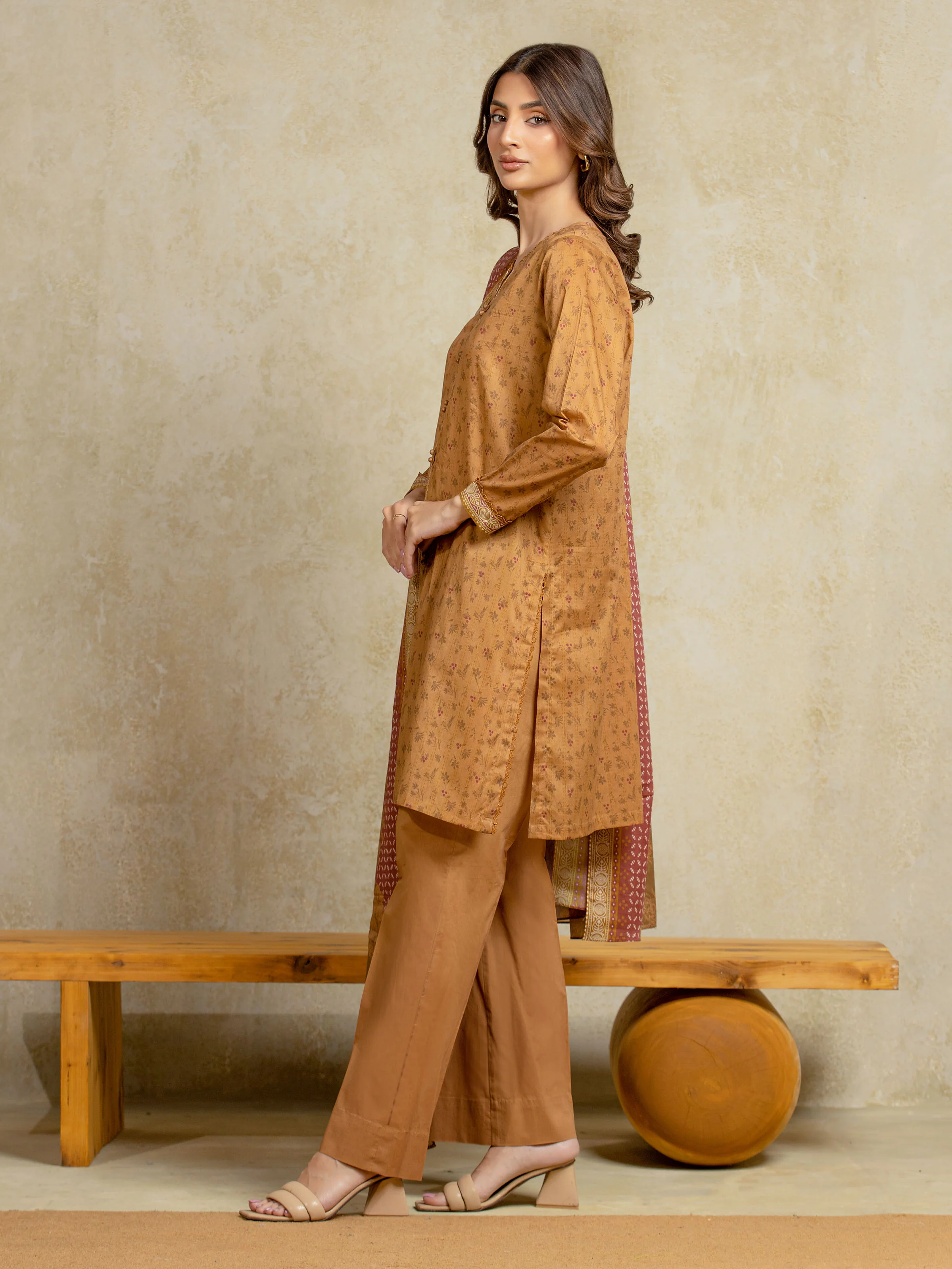 Unstitched Printed Khaddar Suit - EWU5A3-35969-3P - Image 5