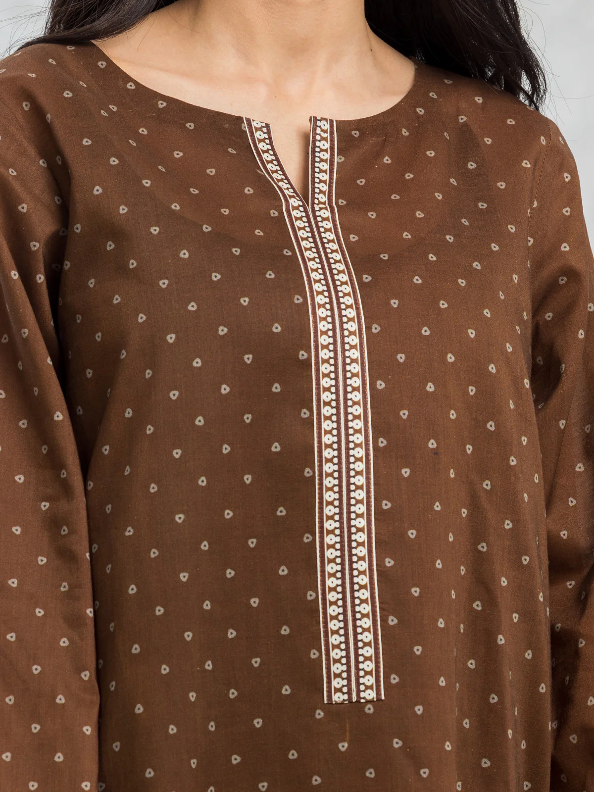 Unstitched Printed Lawn Shirt Trouser - EWU24A1-29191ST - Image 3