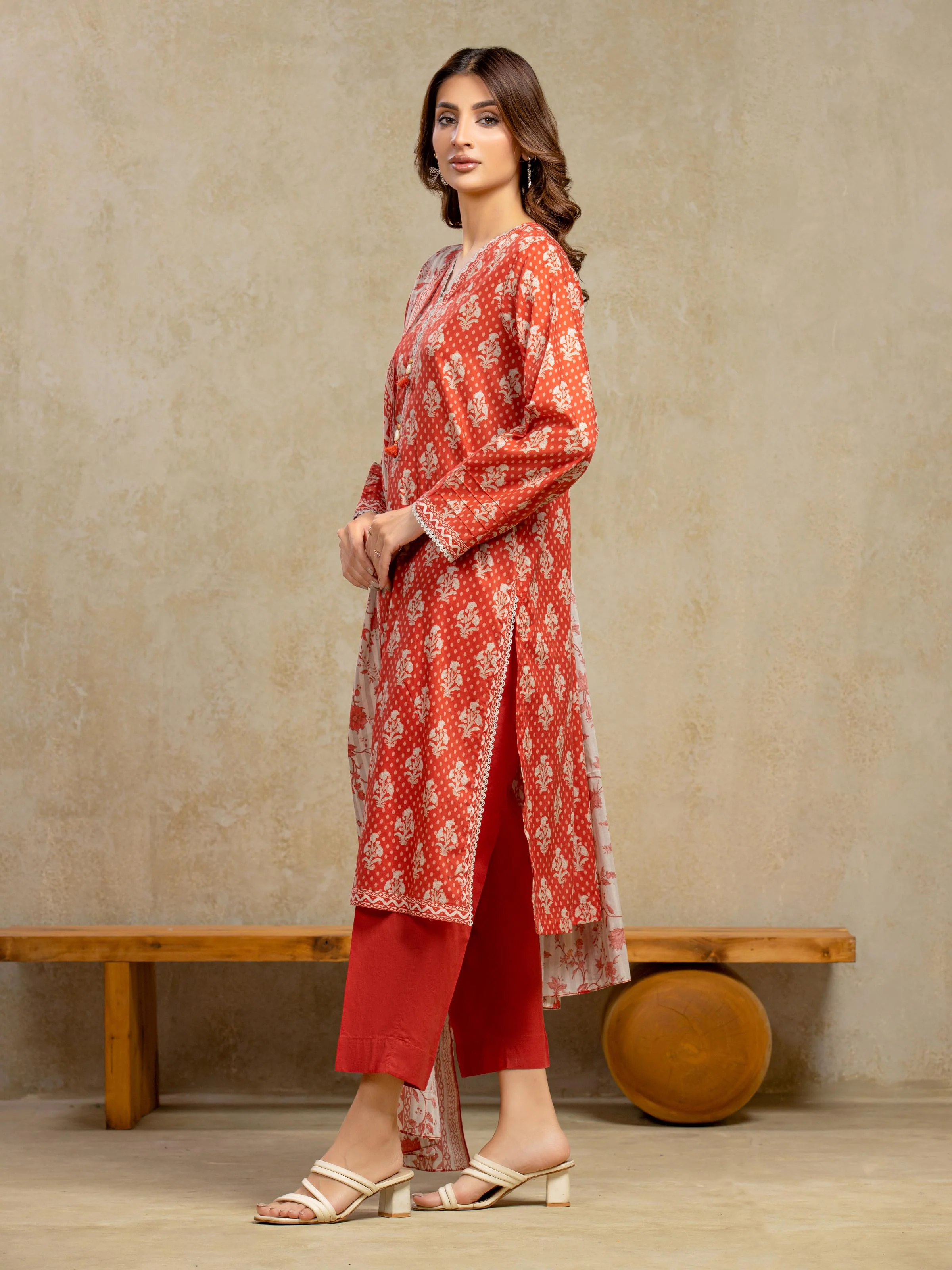 Unstitched Printed Khaddar Suit - EWU5A3-35938-3P - Image 5