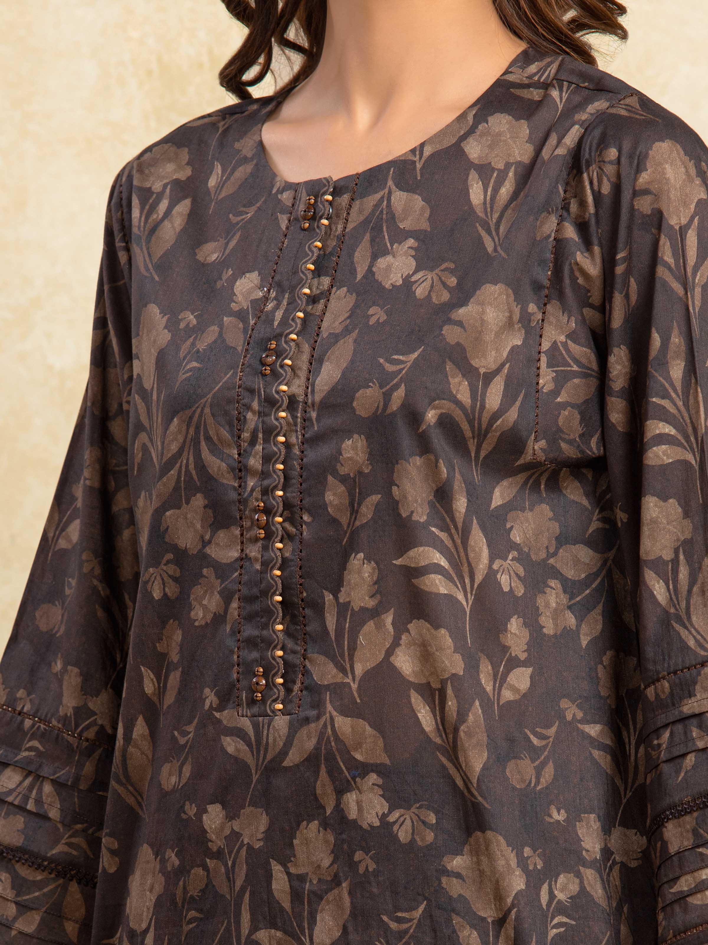 Unstitched Printed Khaddar Suit - EWU5A3-35990-3P - Image 3