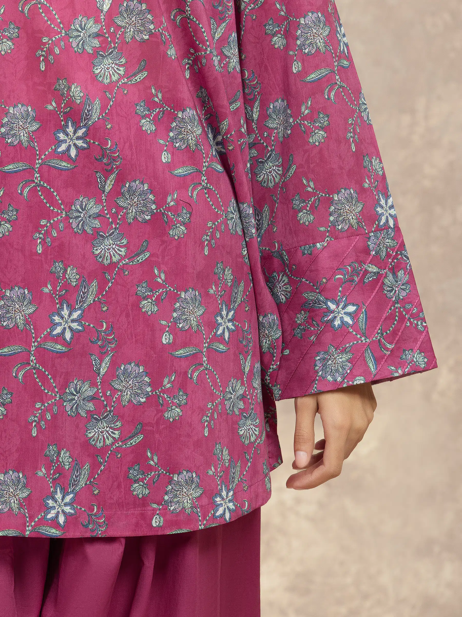 Unstitched Printed Khaddar Suit - EWU5A3-36031-3P - Image 3