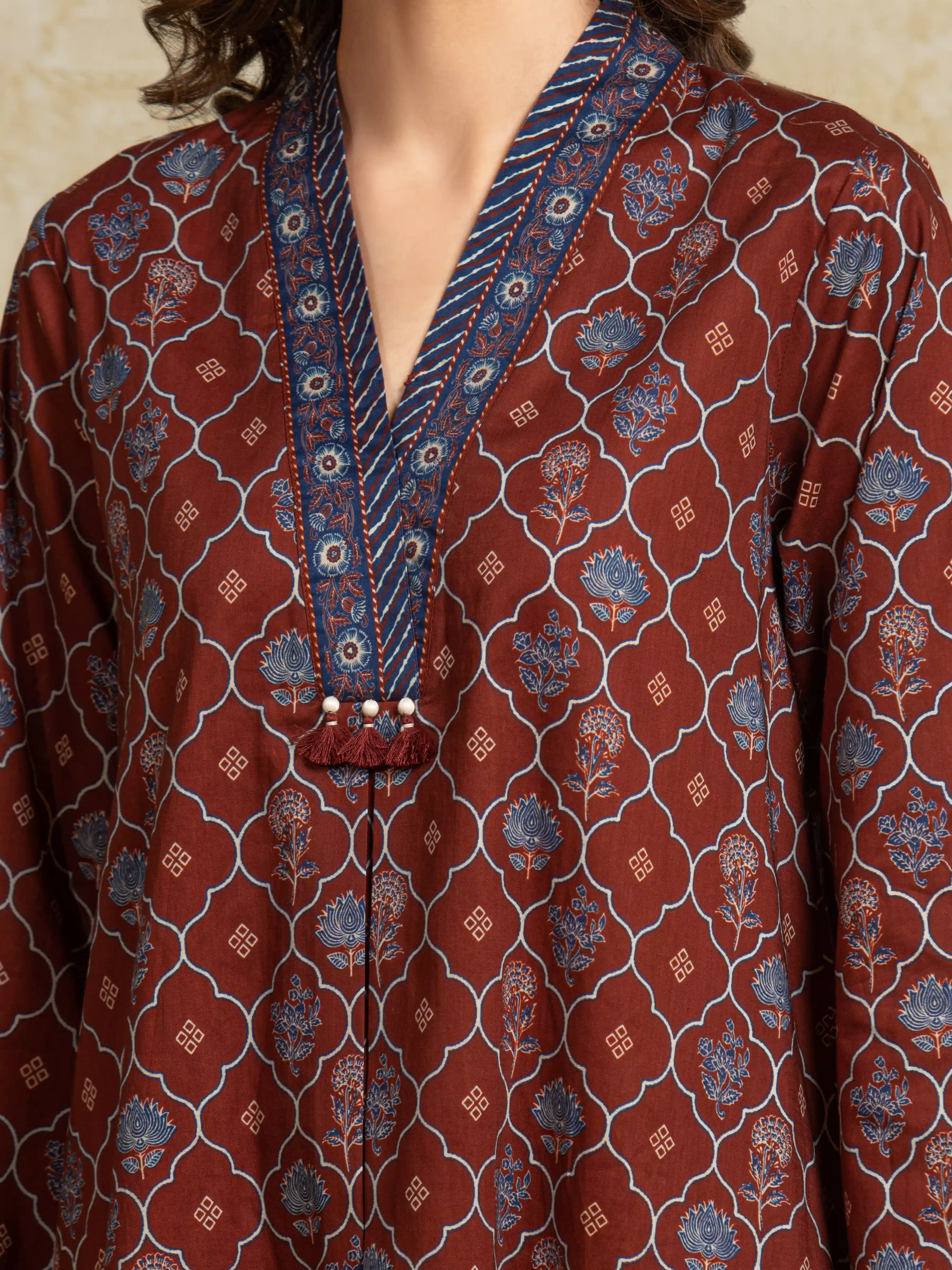 Unstitched Printed Khaddar Suit - EWU5A3-35914-3P - Image 4