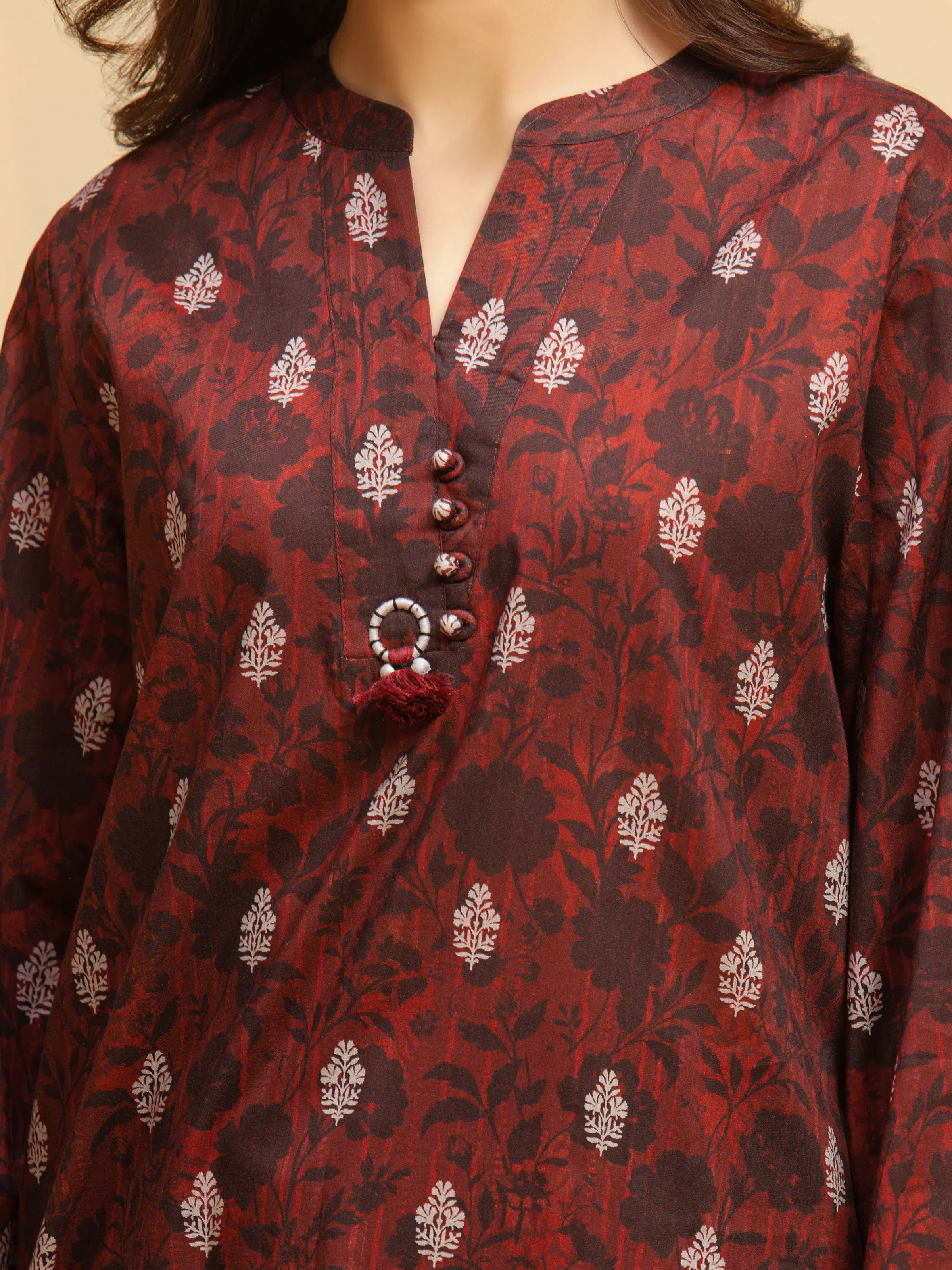 Unstitched Printed Khaddar Suit - EWU5A3-36021-3P - Image 4
