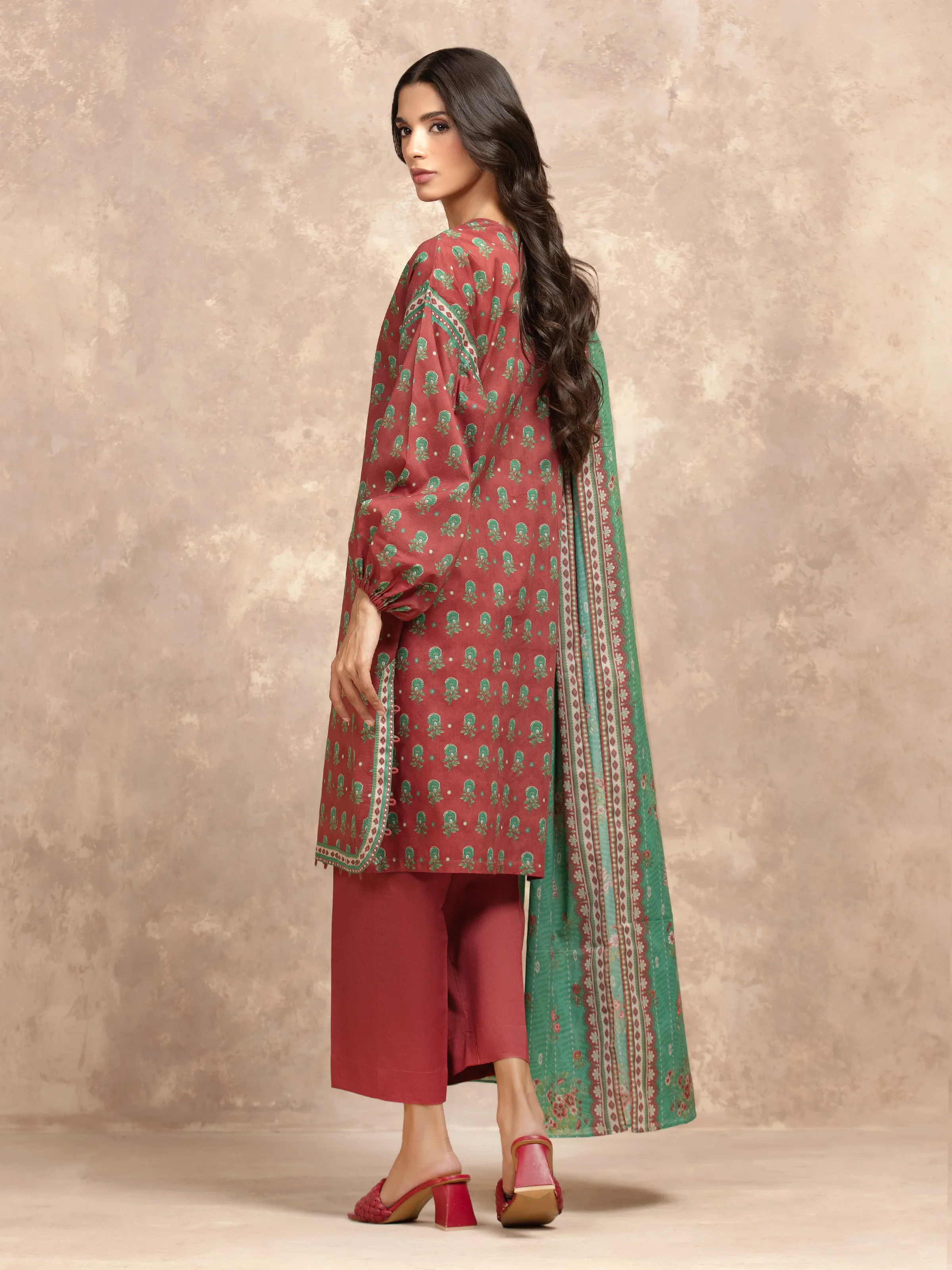 Unstitched Printed Khaddar Suit - EWU5A3-36039-3P - Image 6