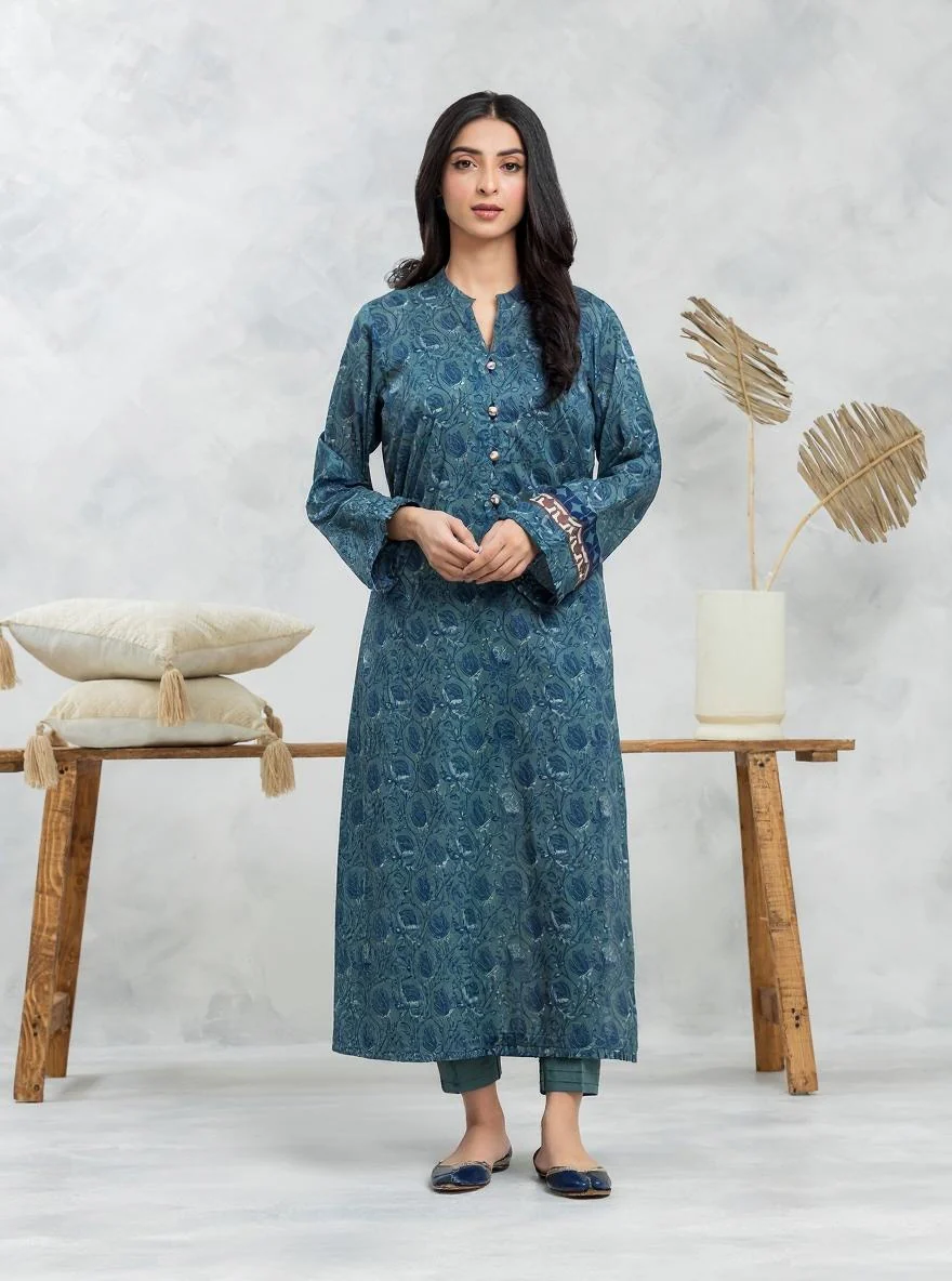 Unstitched Printed Cambric Shirt - EWU24A2-28227S
