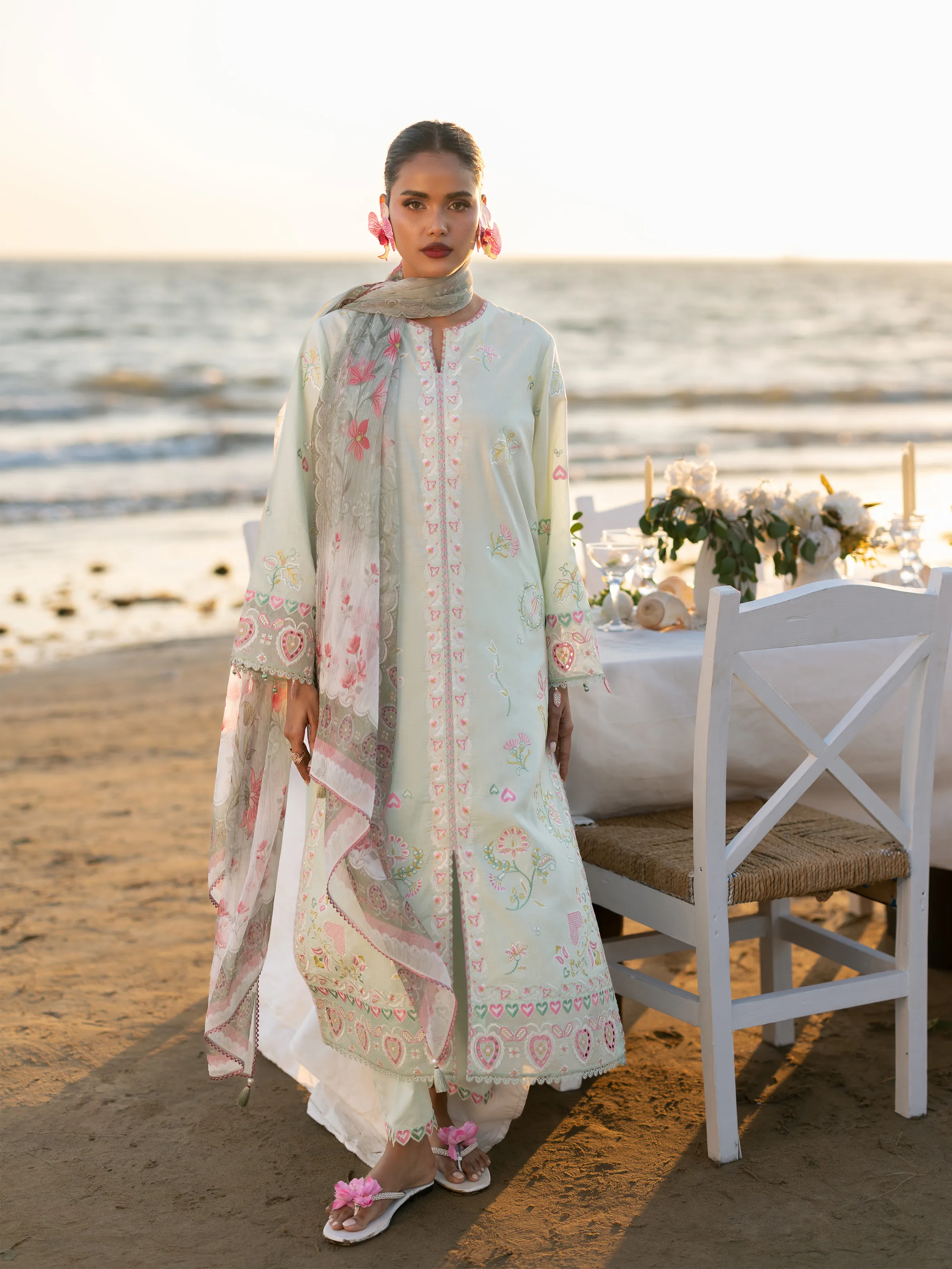 Unstitched Embroidered Cambric Suit - EWU6V2-33445-3P