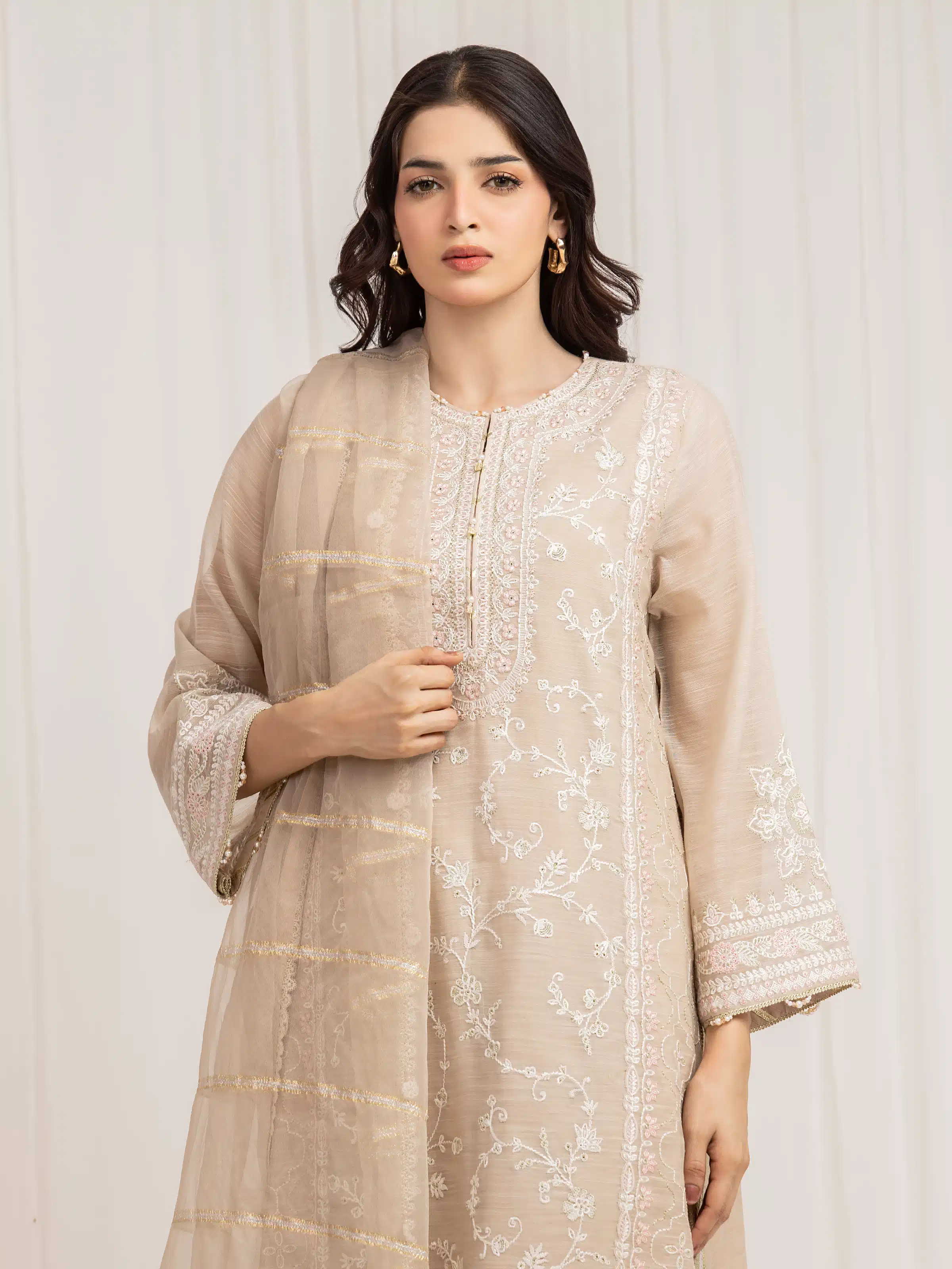 Unstitched Embroidered Suit - EWU6V21-32062-3P - Image 2