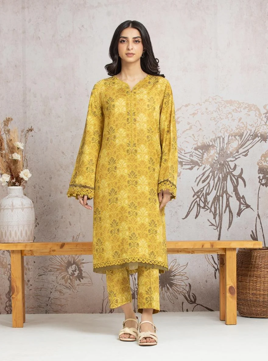 Unstitched Printed Cambric Shirt - EWU24M2-007S