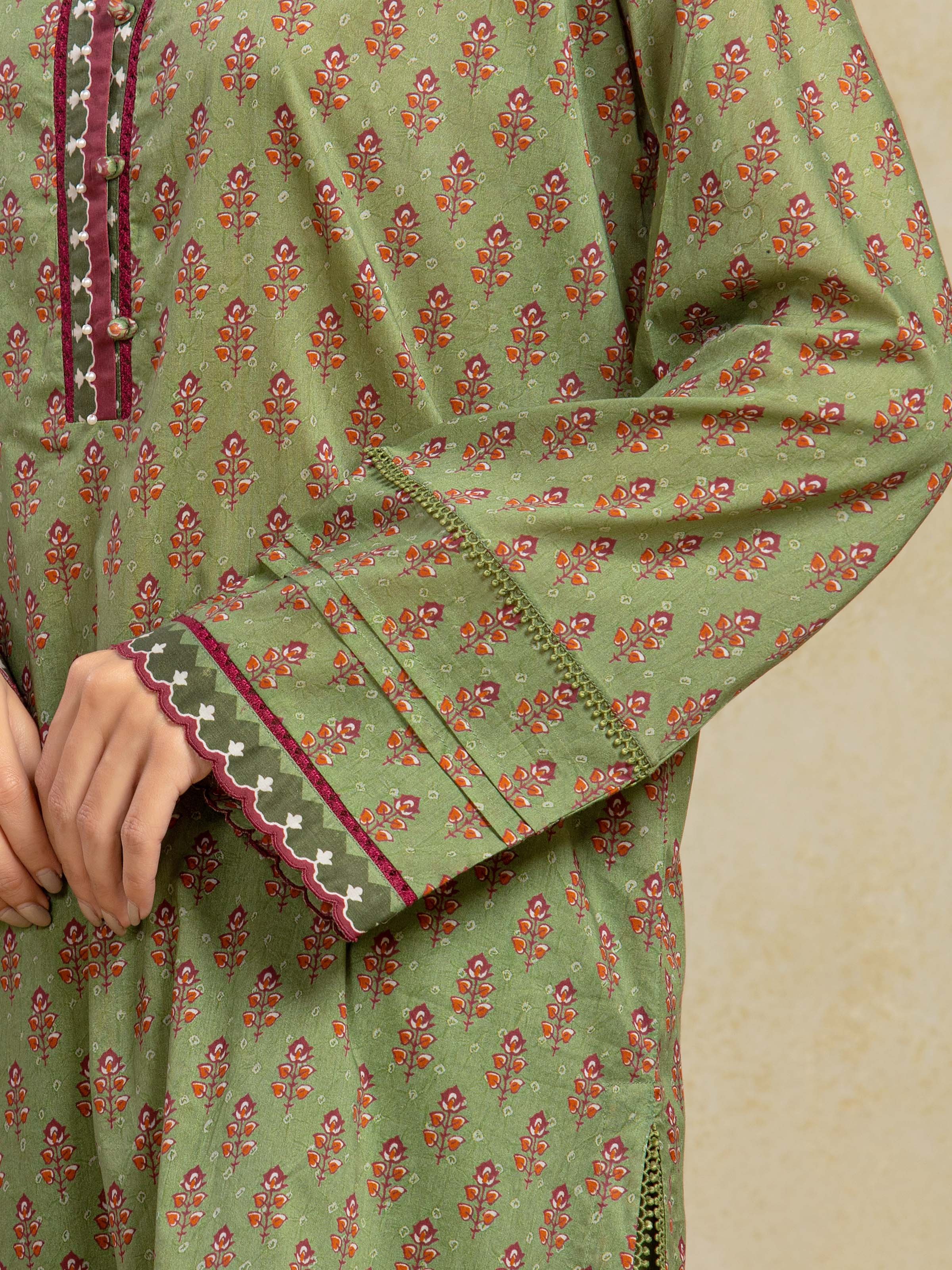 Unstitched Printed Khaddar Suit - EWU5A3-35943-3P - Image 4