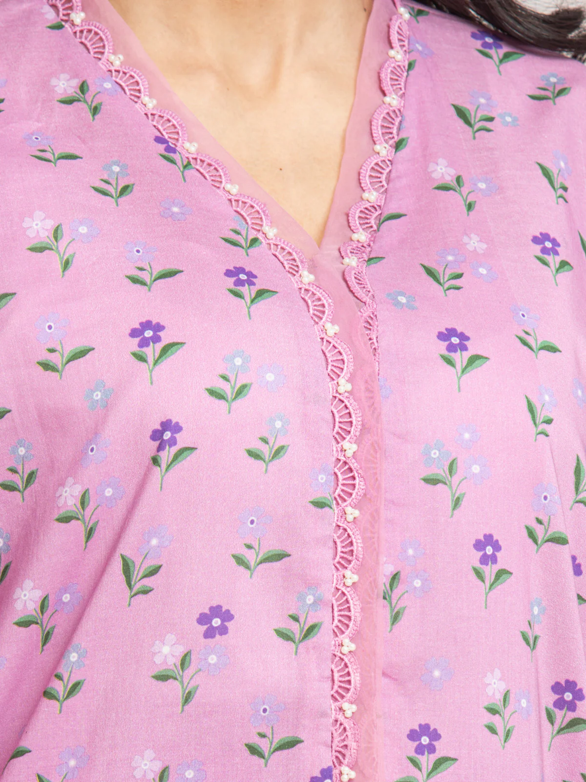 Unstitched Printed Cambric Shirt - EWU24M2-010S - Image 3