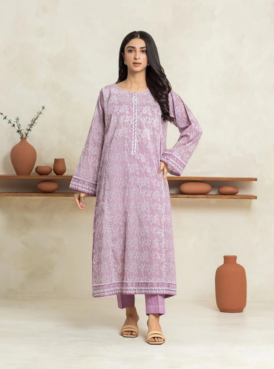 Unstitched Printed Lawn Shirt - EWU24A1-29134S