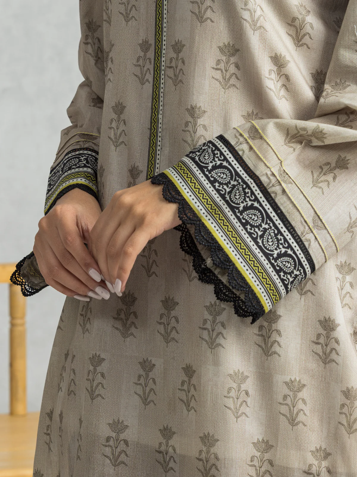 Unstitched Printed Lawn Shirt Dupatta - EWU24A1-28343SD - Image 3