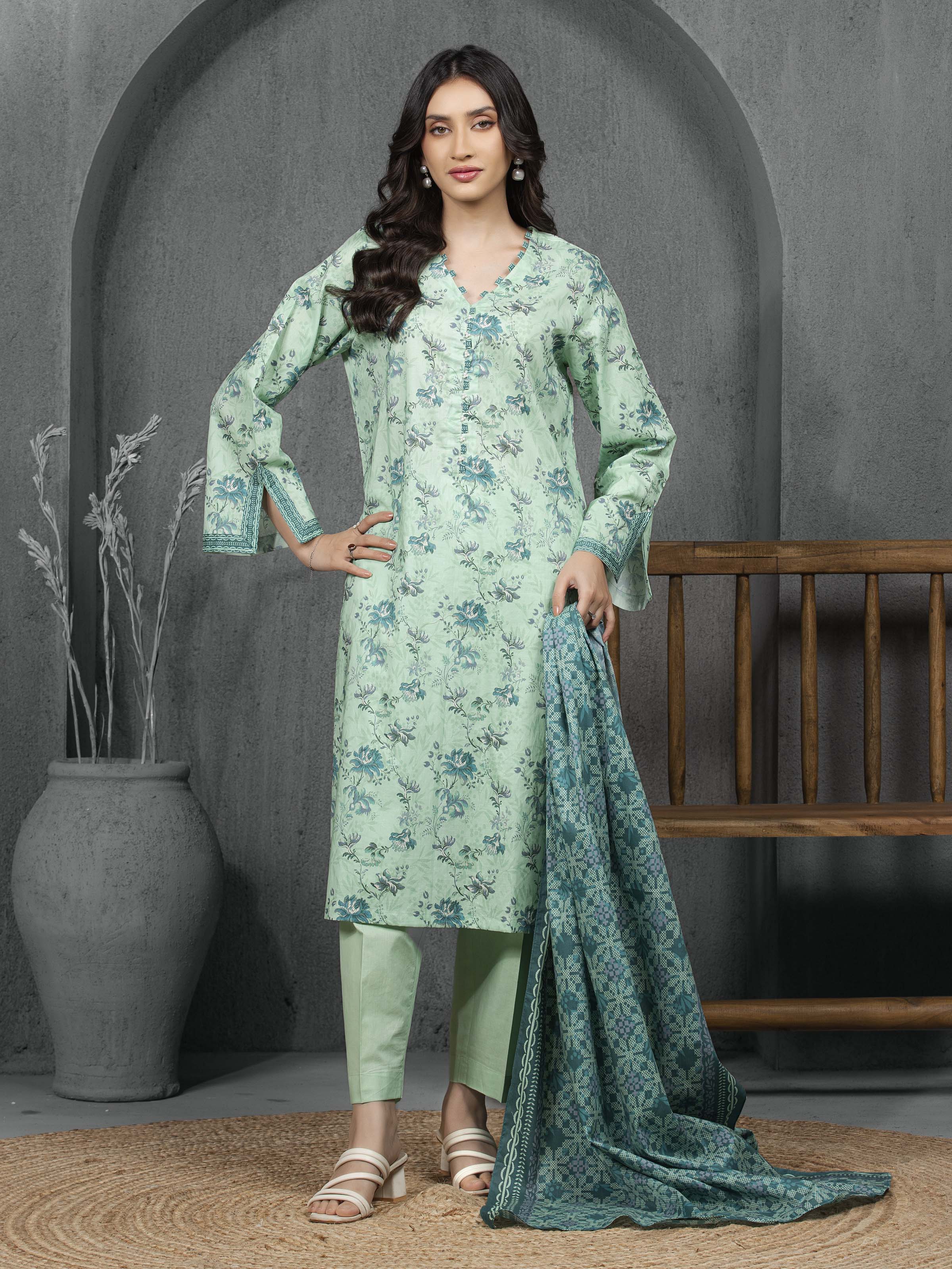 Unstitched Printed Cambric Suit - EWU5A2-35820-3P