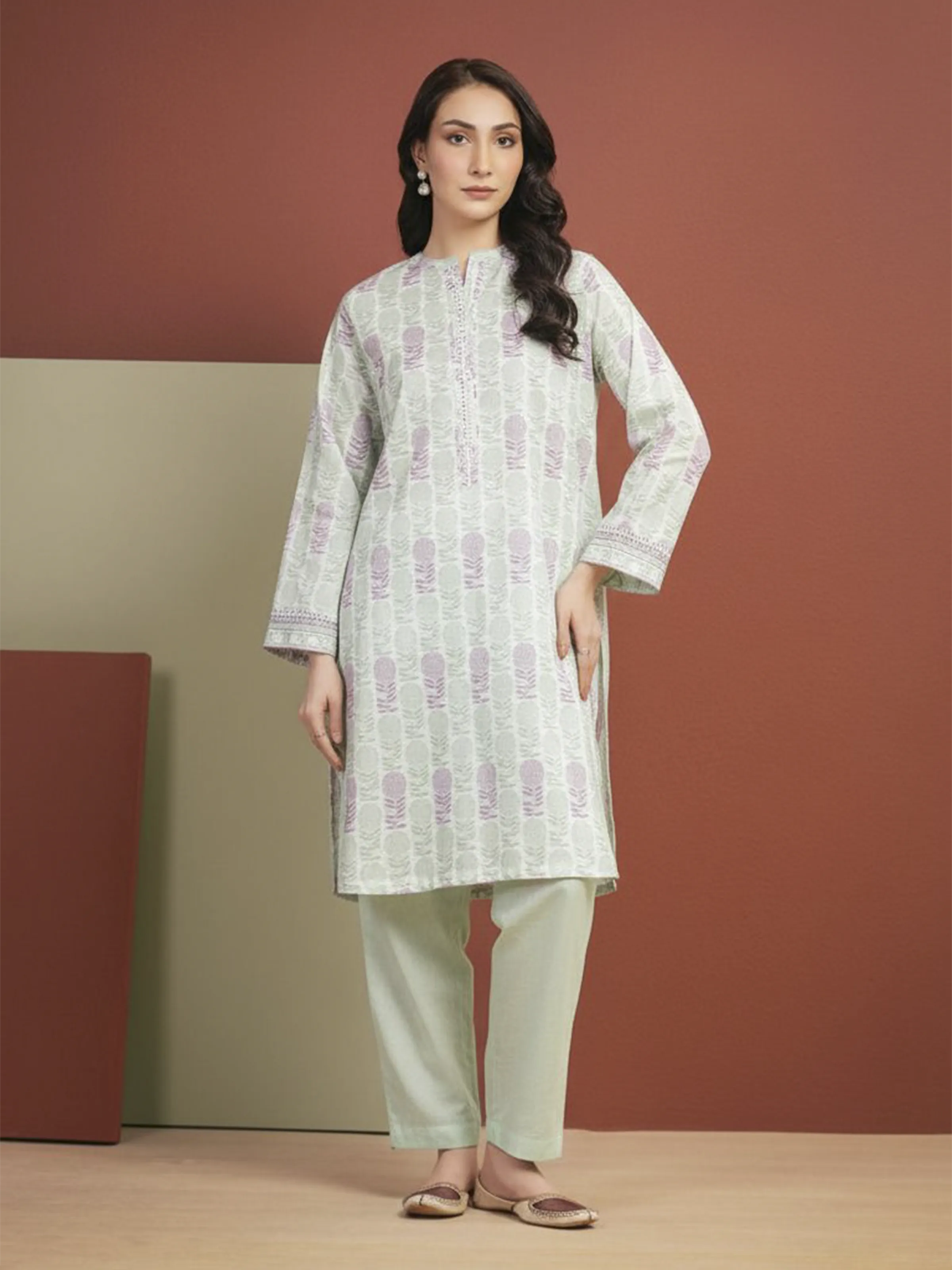 Unstitched Printed Lawn Shirt - EWU5A1-35704S