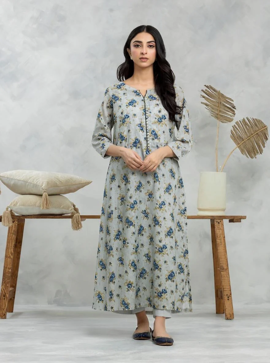 Unstitched Printed Cambric Shirt Trouser - EWU24A2-28250ST