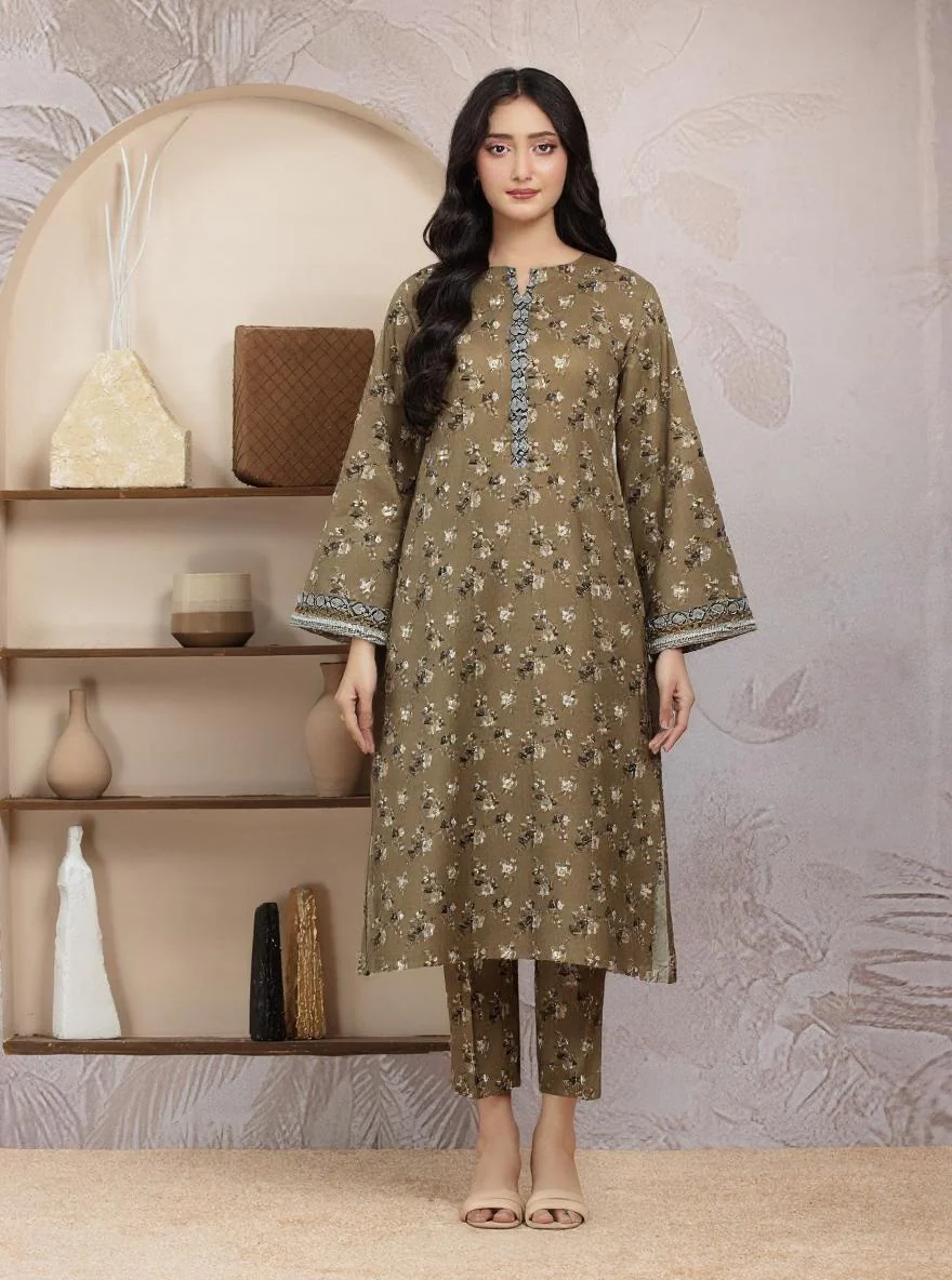 Unstitched Printed Khaddar Shirt - EWU24A3-29832S