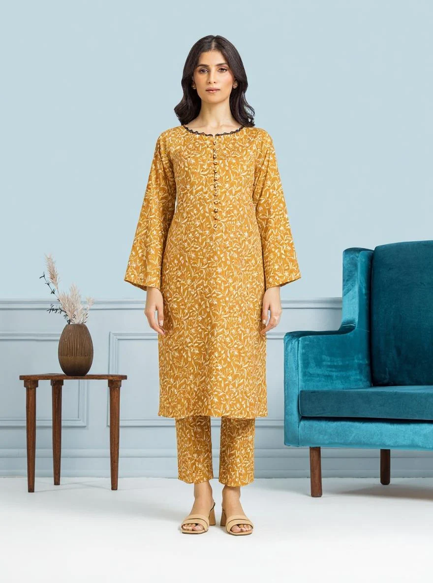 Unstitched Printed Khaddar Shirt - EWU24A3-29580S