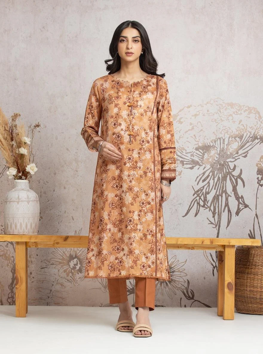 Unstitched Printed Cambric Shirt Trouser - EWU24M2-001ST