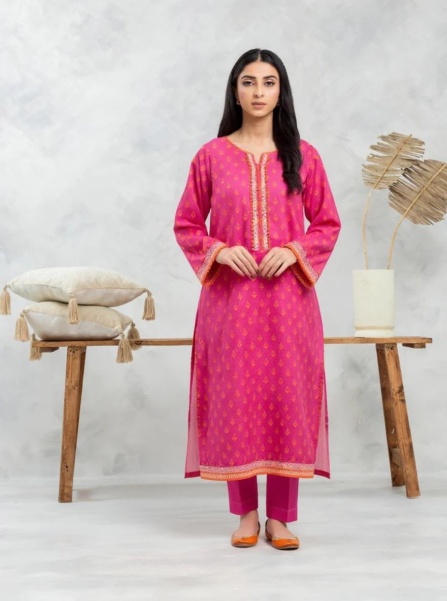 Unstitched Printed Lawn Shirt Trouser - EWU24A1-29190ST
