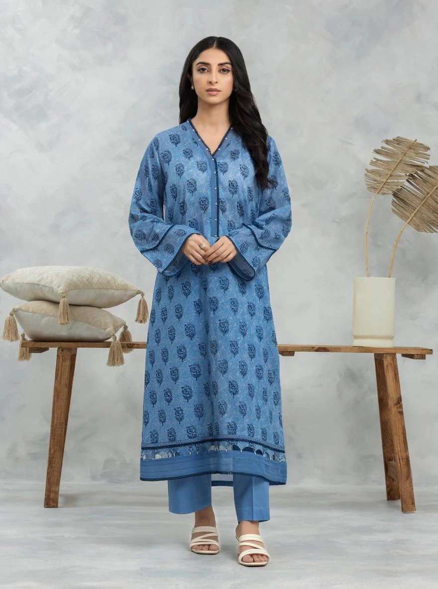 Unstitched Printed Cambric Shirt Trouser - EWU24A2-29267ST