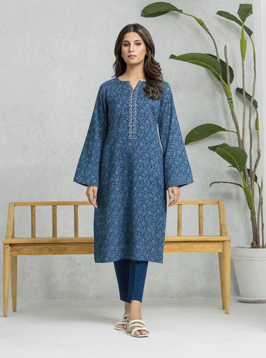 Unstitched Printed Lawn Shirt Trouser - EWU24A1-28583ST