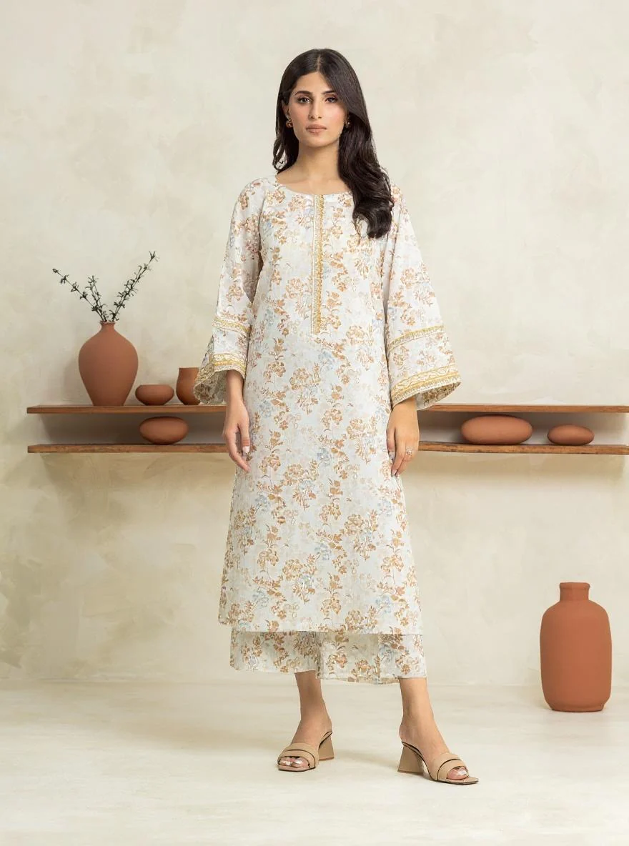 Unstitched Printed Lawn Shirt - EWU24A1-29037S