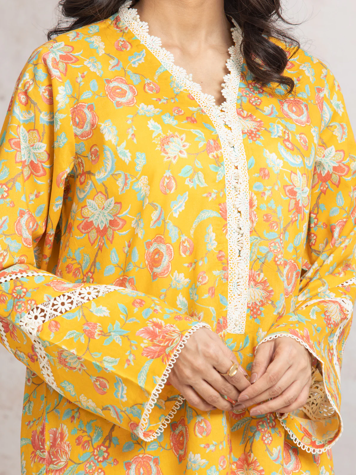 Unstitched Printed Cambric Shirt Trouser - EWU24M2-002ST - Image 2