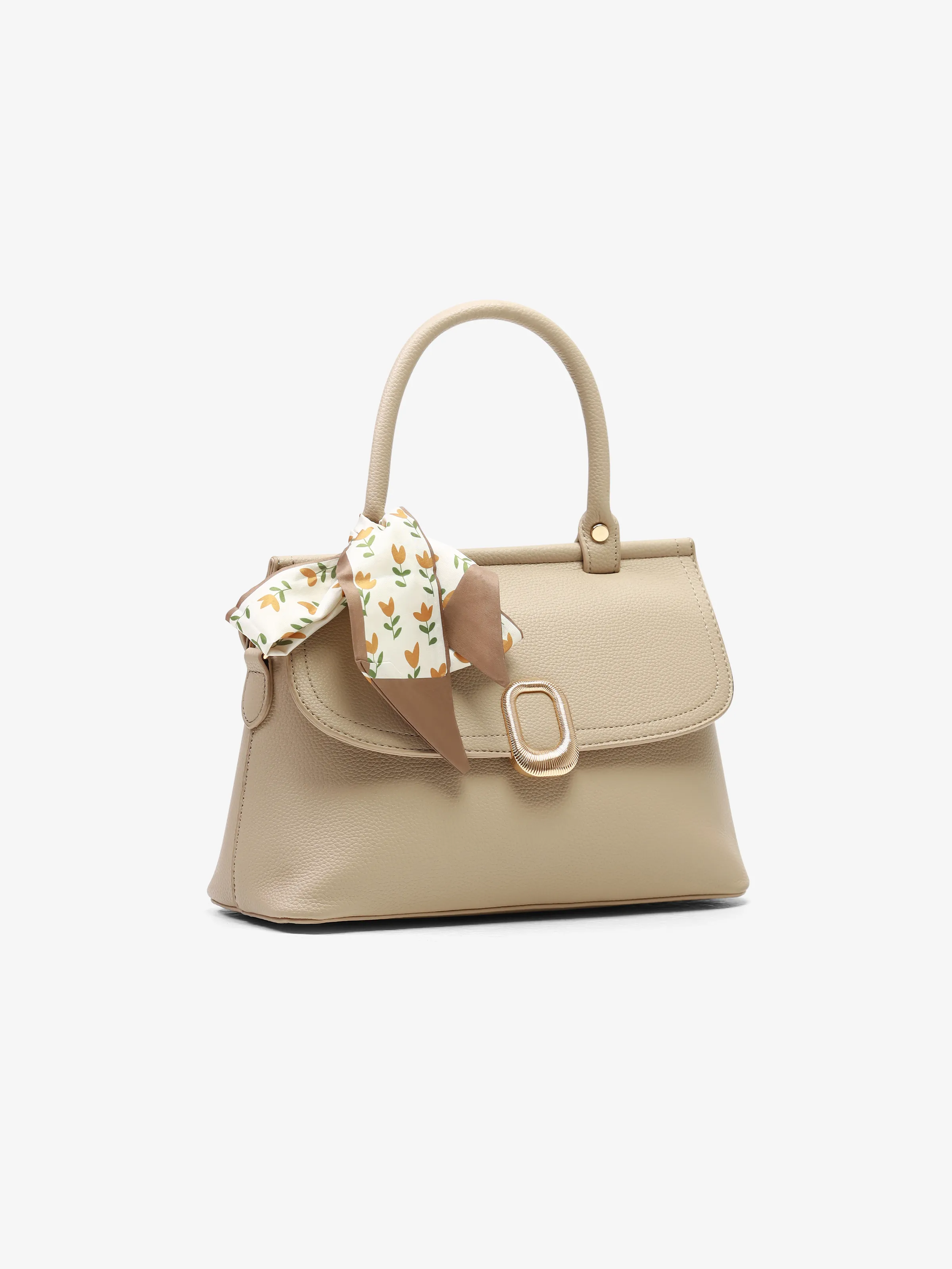 Women's Beige Crossbody Bag - EAWHB5-049 - Image 3