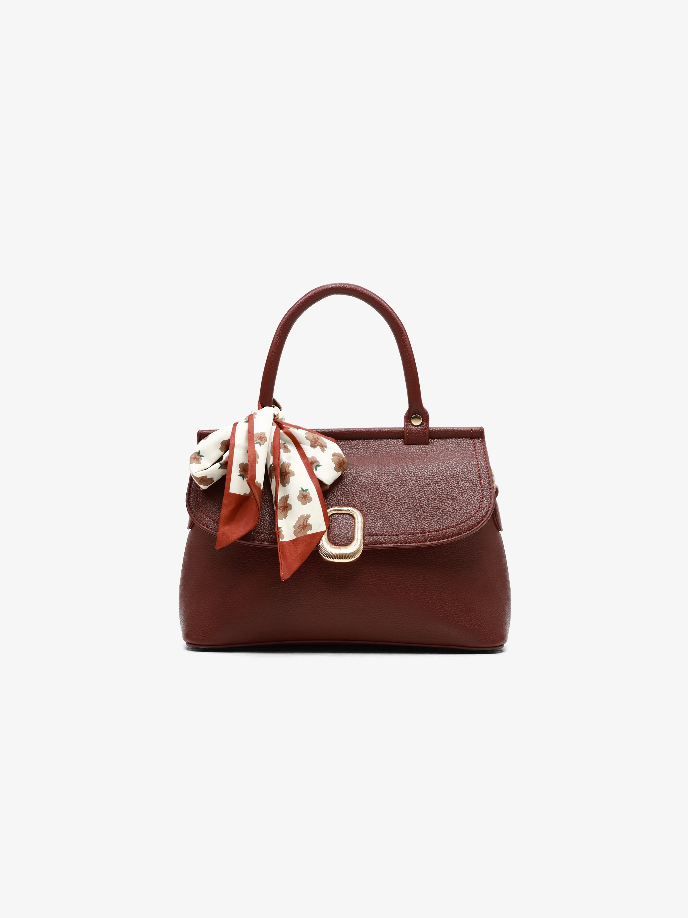 Women's Burgundy Crossbody Bag - EAWHB5-049 - Image 2