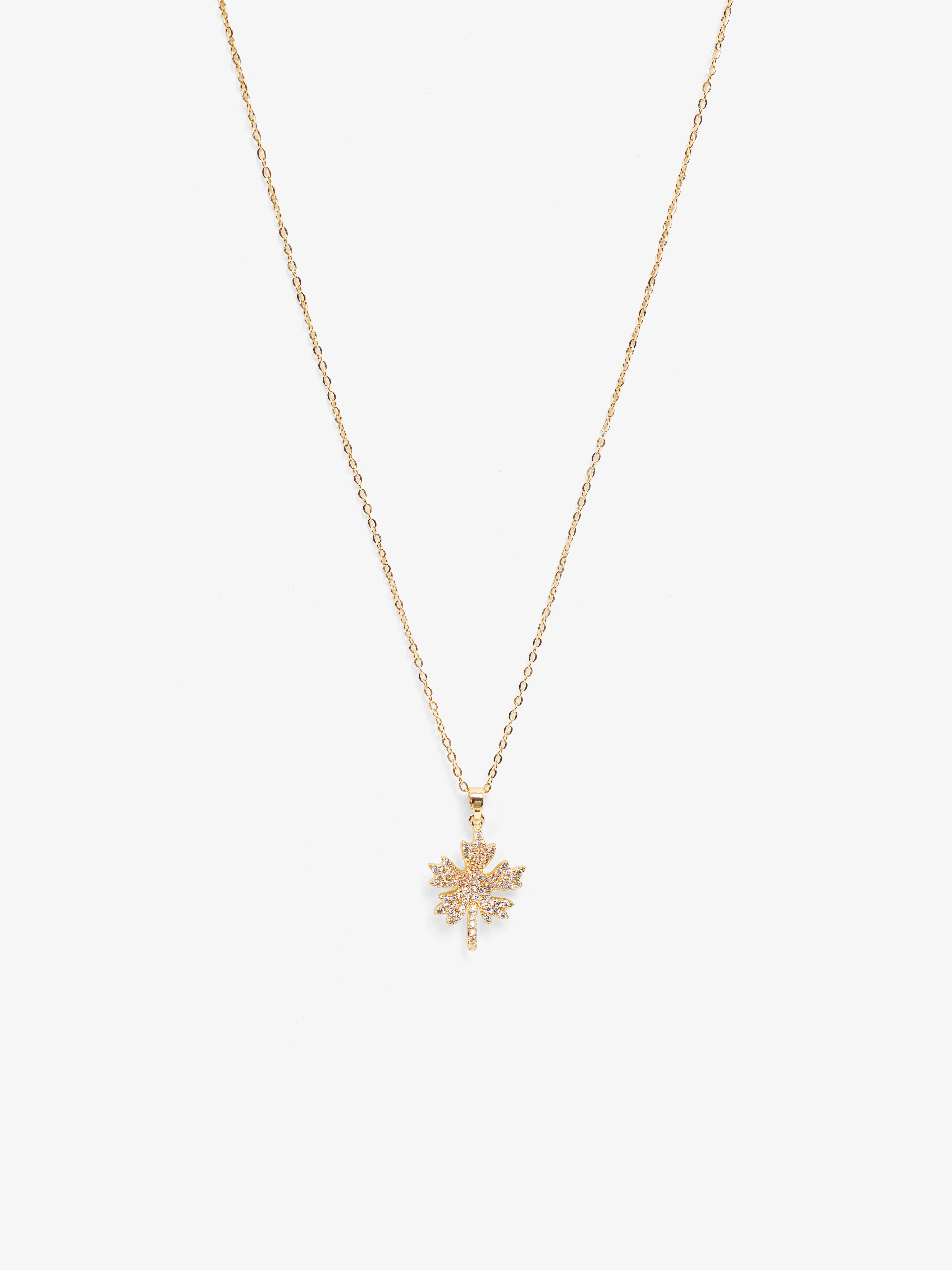 Gold Star Drop Necklace - EAWN5-030