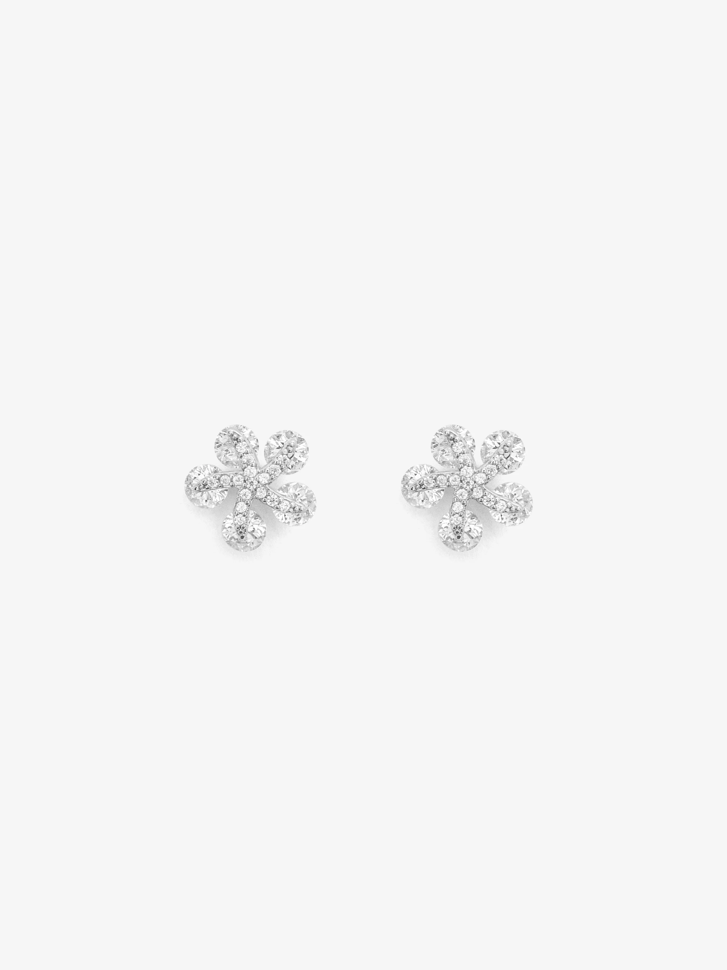 Starburst Silver Studs - EAWE5-114